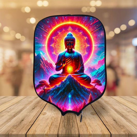 Happy Buddha - Pickleball Paddle Cover