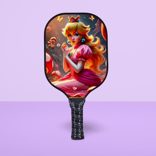 Princess Peach - Mario Brothers - Pickleball Paddle