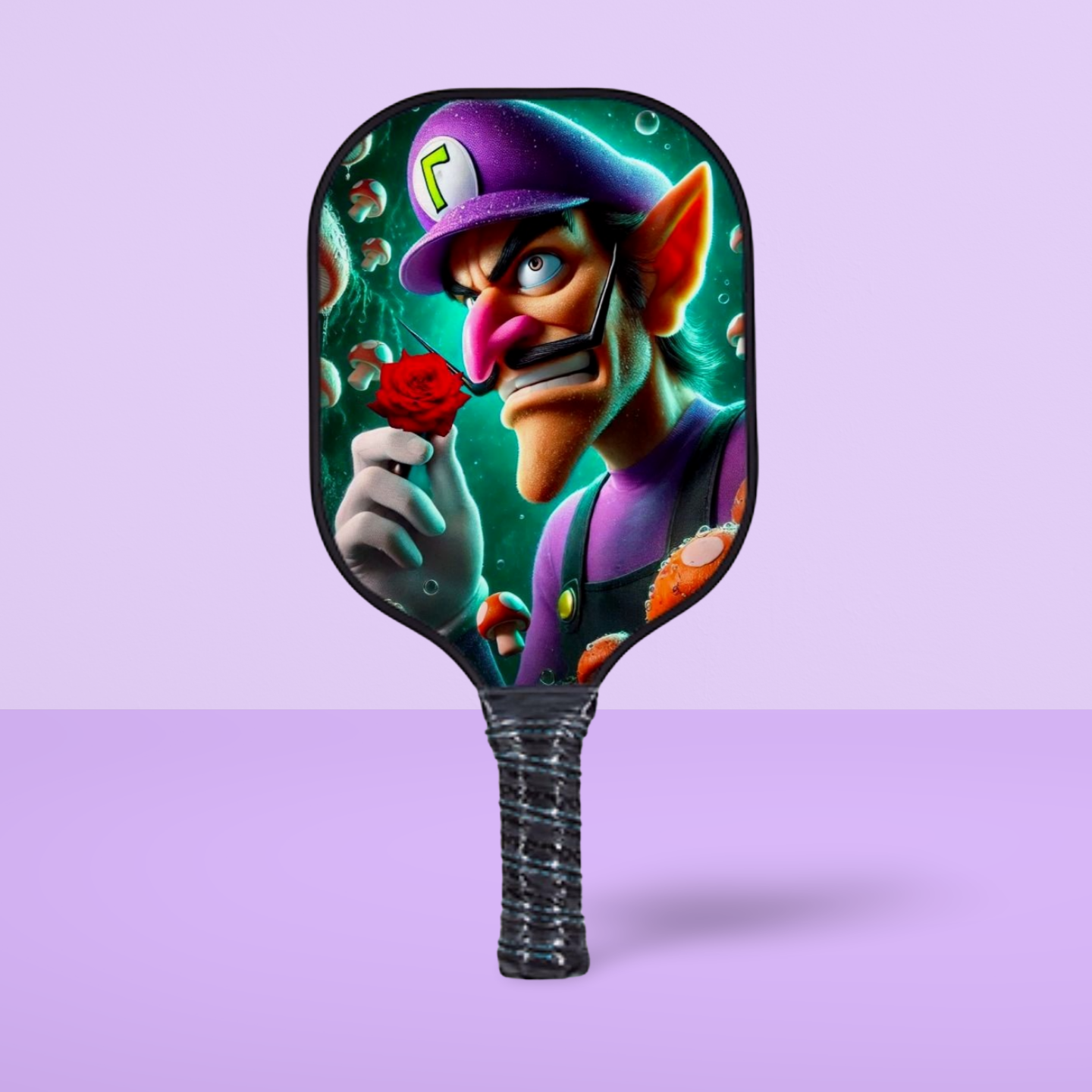 Waluigi - Mario Brothers - Pickleball Paddle