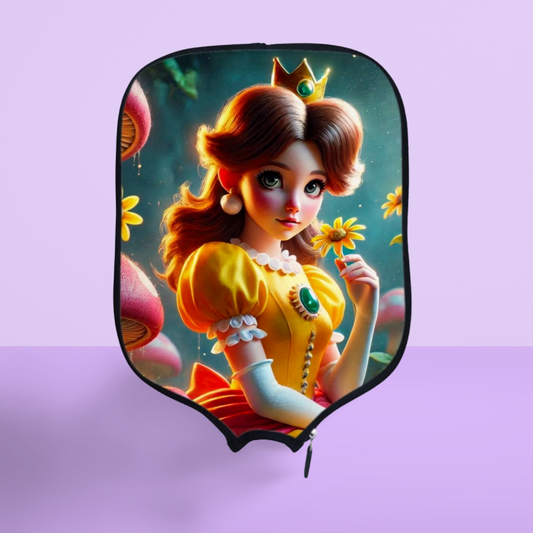 Princess Daisy - Mario Brothers - Pickleball Paddle Cover