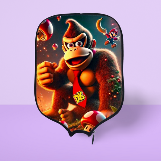 Donkey Kong - Mario Brothers - Pickleball Paddle Cover