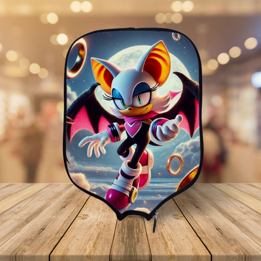 Sonic The Hedgehog - Rouge The Bat - Pickleball Paddle Cover