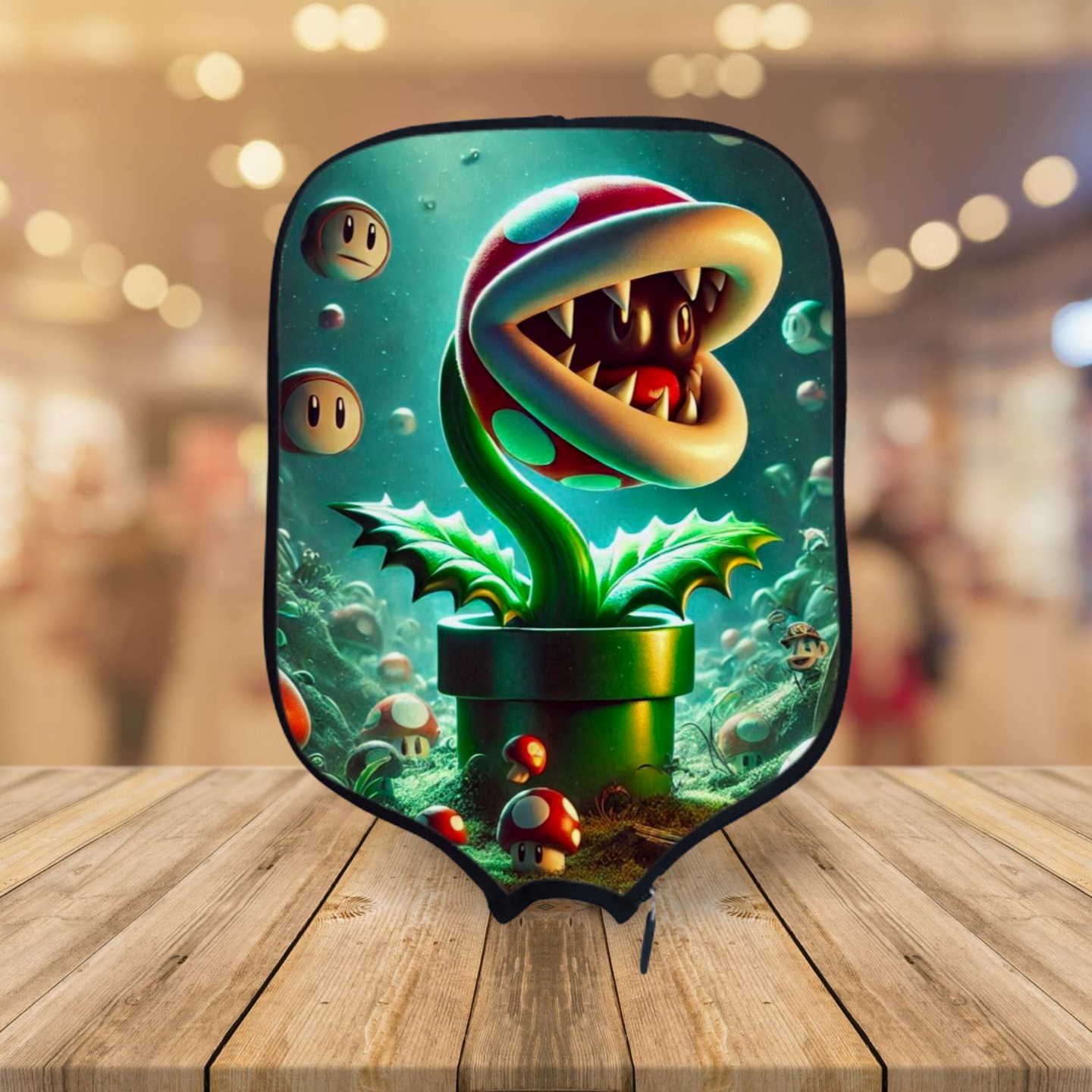 Piranha Plant - Mario Brothers - Pickleball Paddle Cover