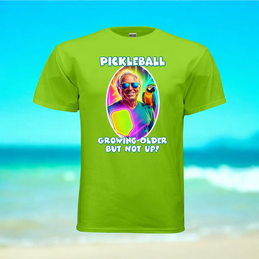 Jimmy Buffett - Growing Older But Not Up! - Short-Sleeve Pickleball T-Shirt