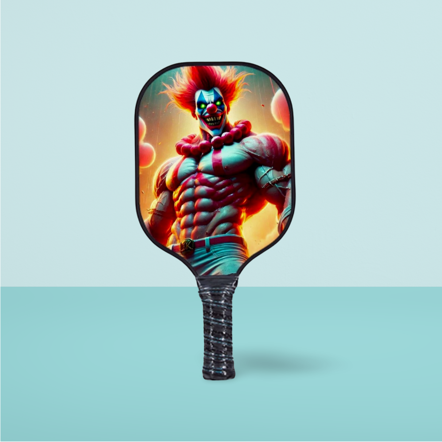 Krazy Clowns - Green Eyed Grim - Pickleball Paddle