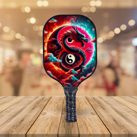 Dragon Ying Yang Red - Pickleball Paddle