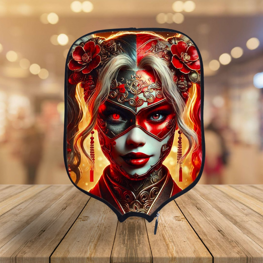 Harley Quinn - Asian Fusion - Pickleball Paddle Cover