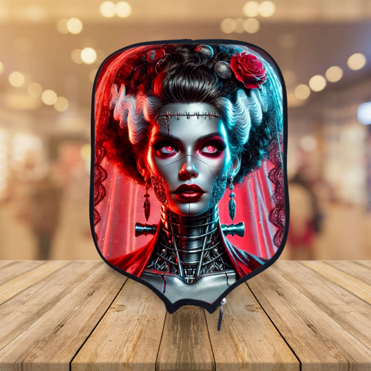 Monsters Upgrade - Bride of Frankenstein 2.0 - Pickleball Paddle Cover