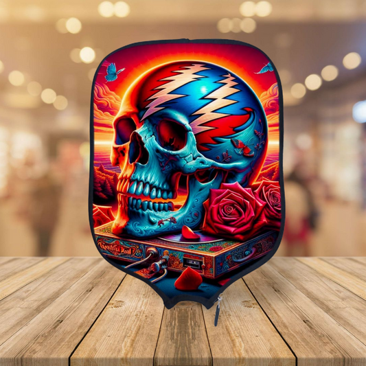 Grateful Dead - 3D Skull - Pickleball Paddle Cover