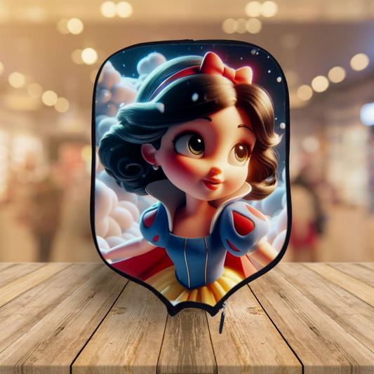 Snow White Mini  - Pickleball Paddle Cover