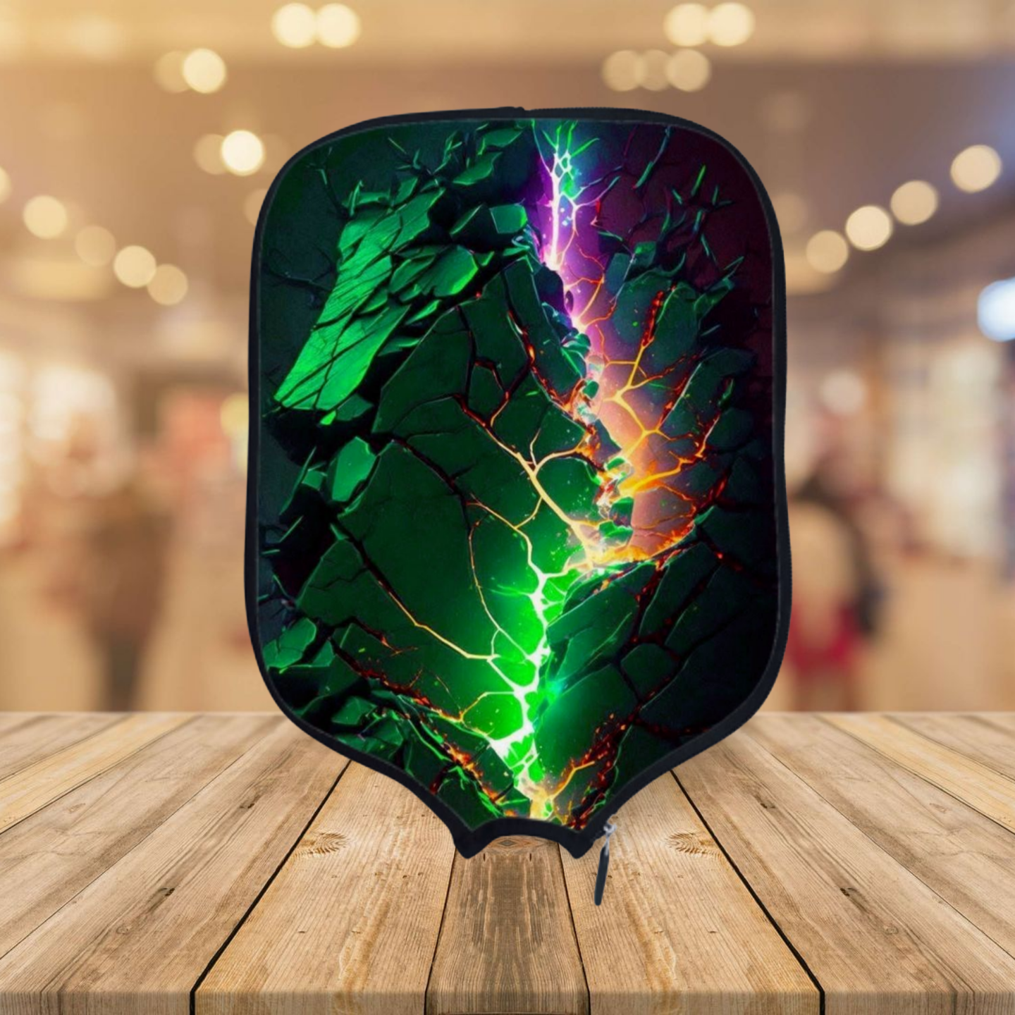 Neon Earthquake - Pickleball Paddle Cover