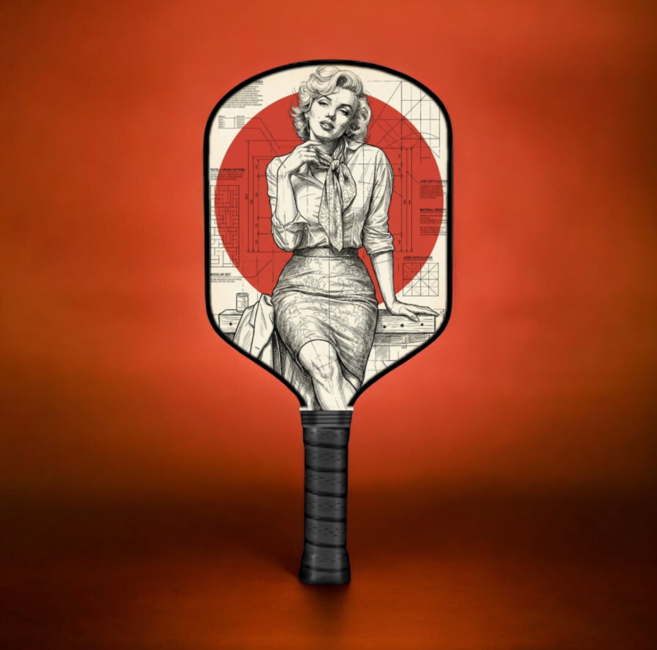 Marilyn Monroe - Vintage Edition - Pickleball Paddle