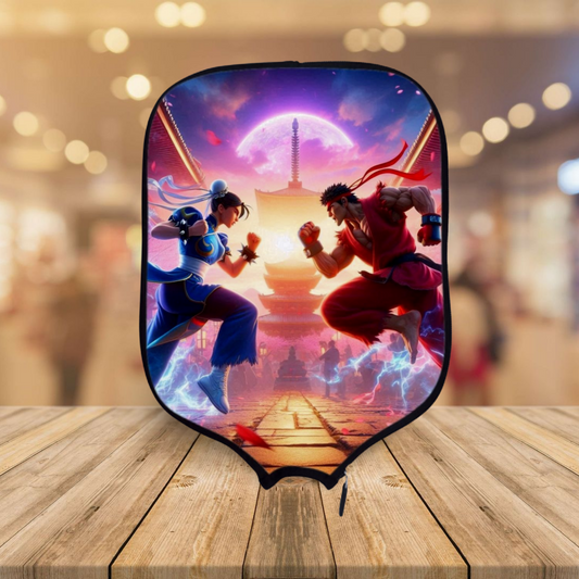 Street Fighter - Chung Li VS RYU - Pickleball Paddle Cover