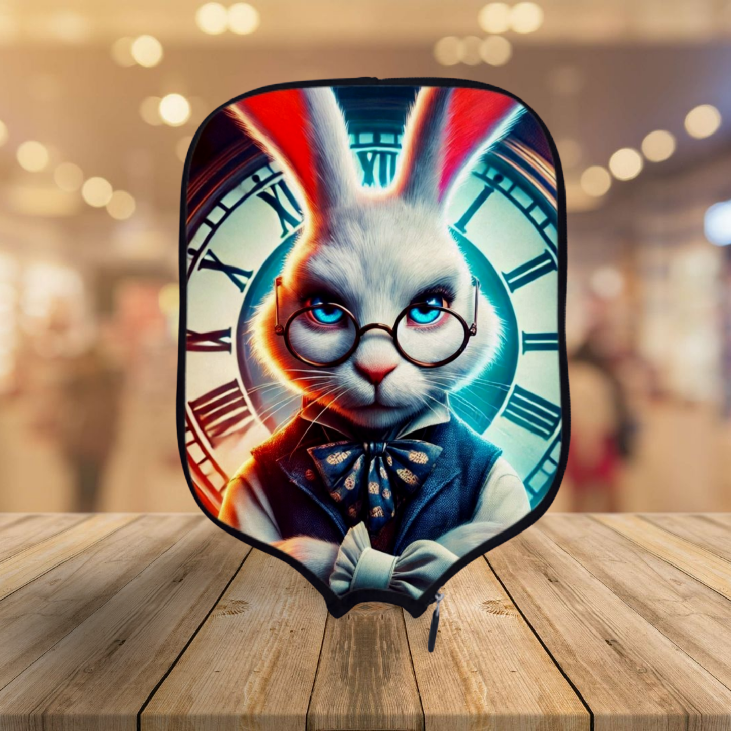 Alice In Wonderland - White Rabbit - Pickleball Paddle Cover