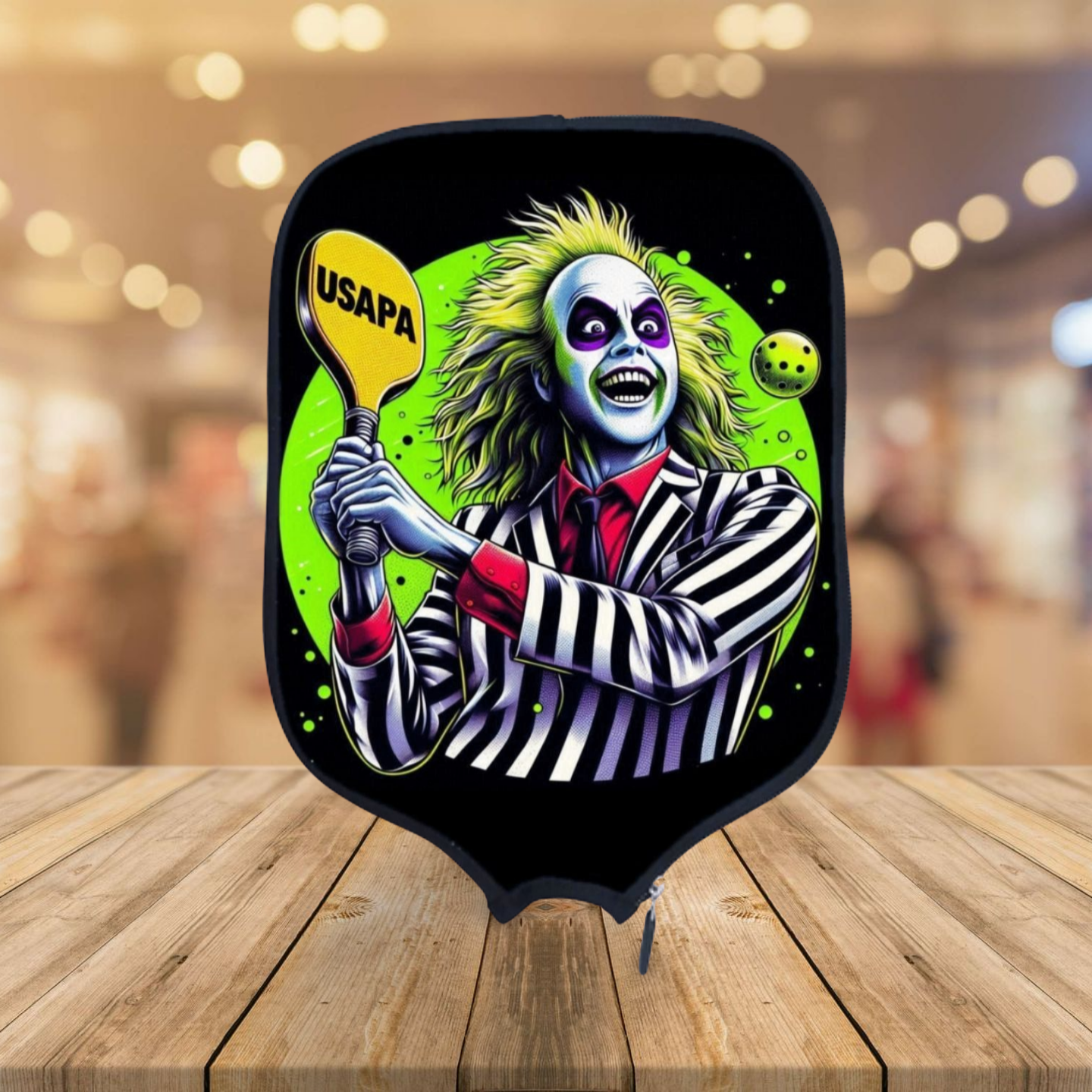 Beetlejuice - Pickleball Paddle Cover