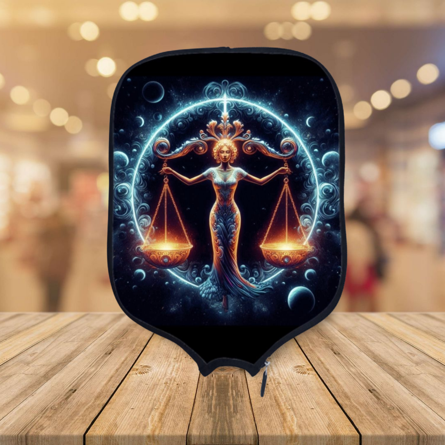 Libra - Golden Edition - Zodiac Sign  - Pickleball Paddle Cover