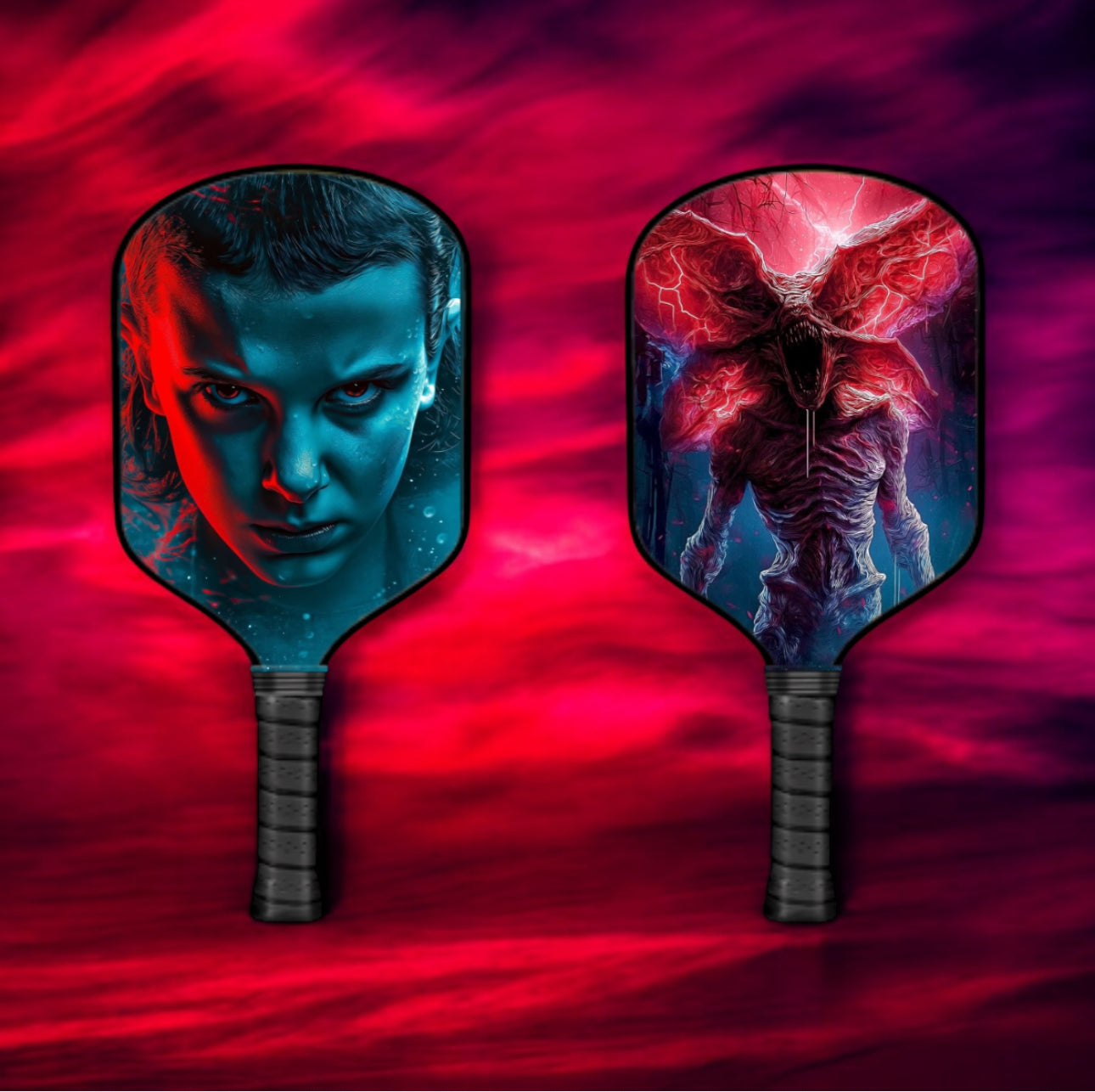 Stranger Things - Eleven/Demogorgon - Pickleball Paddle