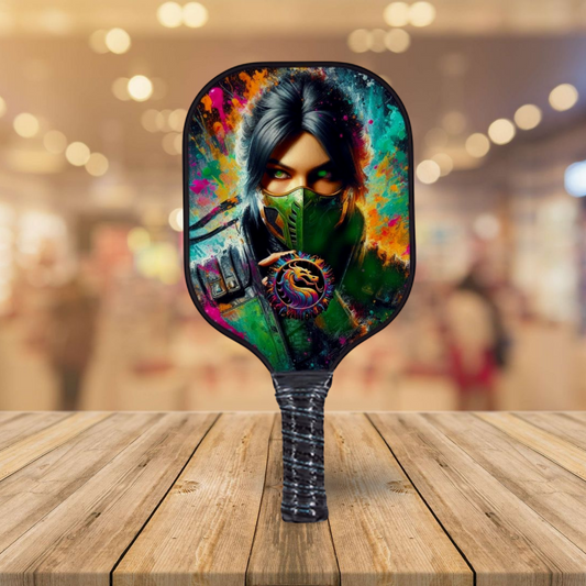Mortal Kombat Logo - Jade - Pickleball Paddle