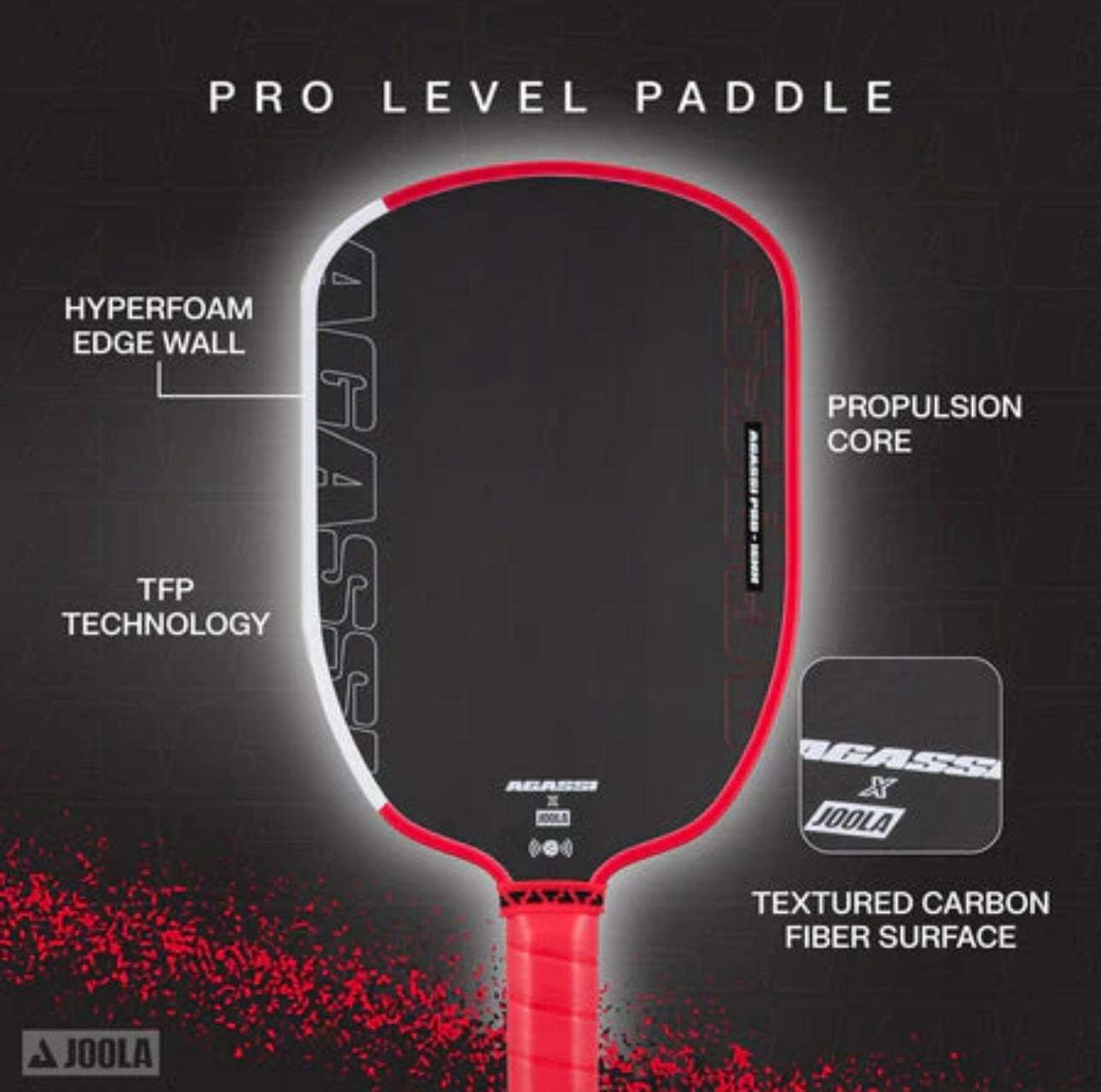 JOOLA Agassi Pro 16MM - Pickleball Paddle