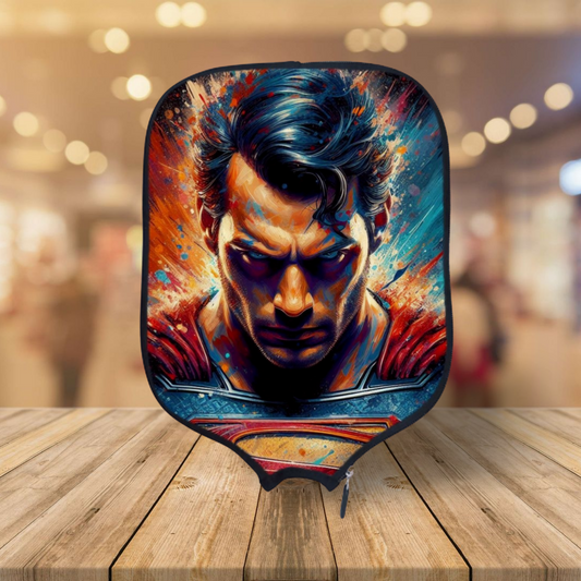 Man Of Steel - Superman - Splash Edition - Pickleball Paddle Cover