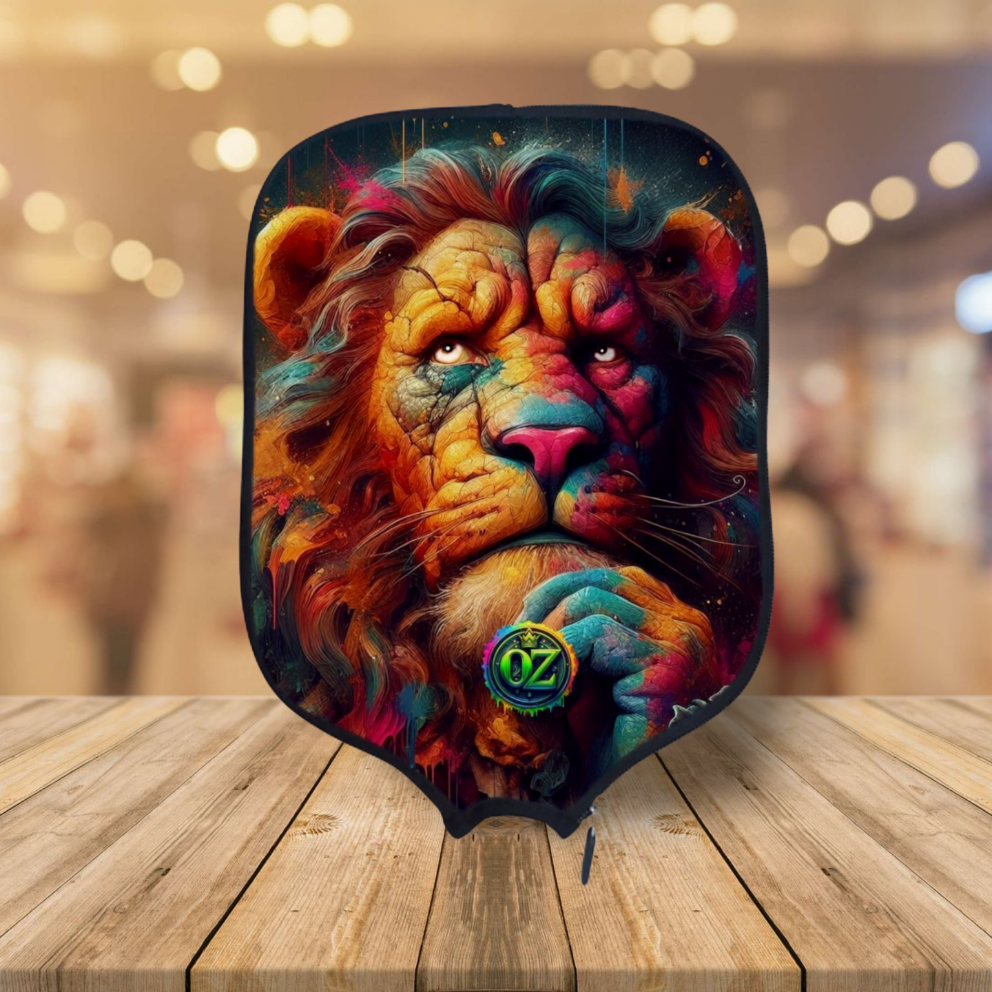 Wizard of Oz - Cowardly Lion - Pickleball Paddle Cover