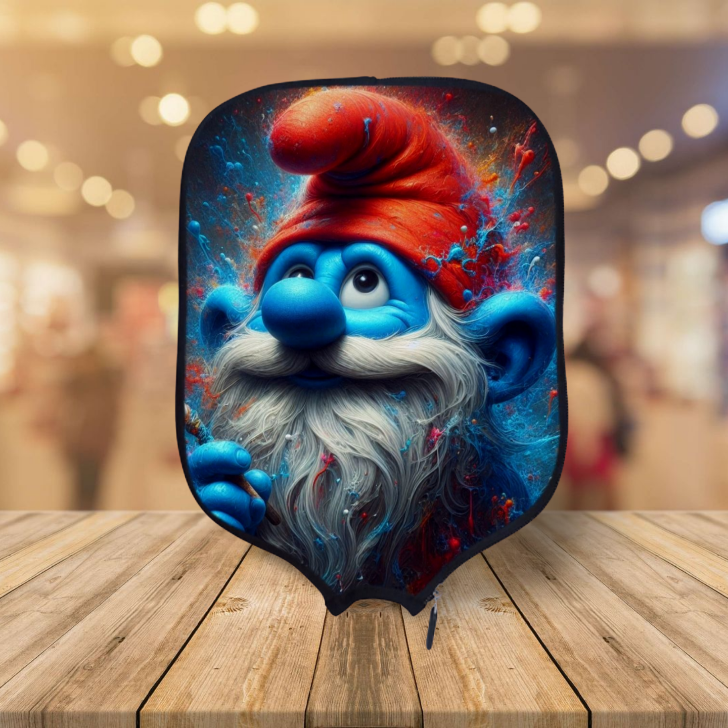 Papa Smurf - Pickleball Paddle Cover