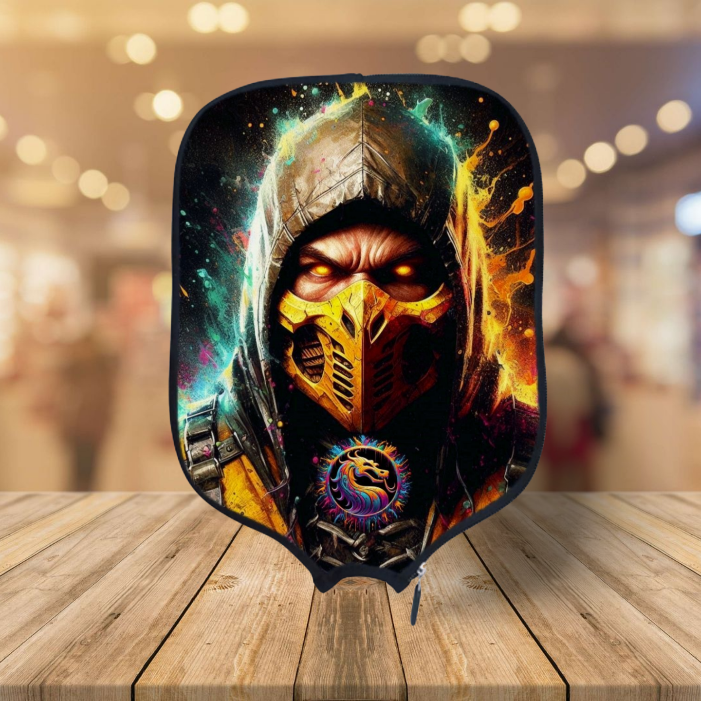 Mortal Kombat - Scorpion - Pickleball Paddle Cover