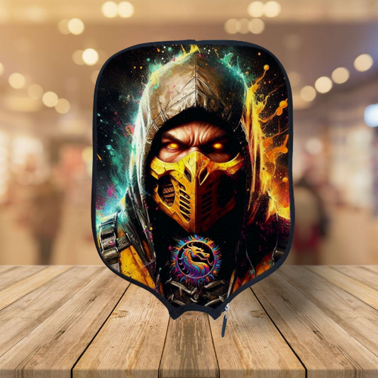 Mortal Kombat - Scorpion - Pickleball Paddle Cover