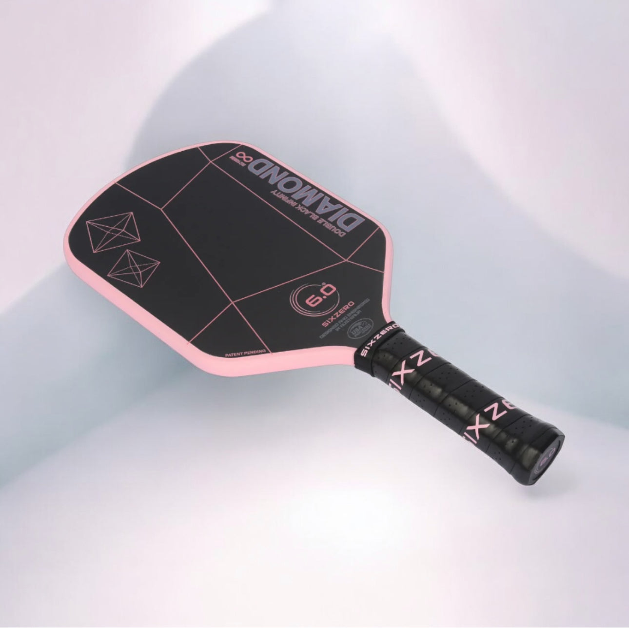 6.0 Six Zero Infinity Edgeless Double Black Diamond Control 16MM Pickleball Paddle