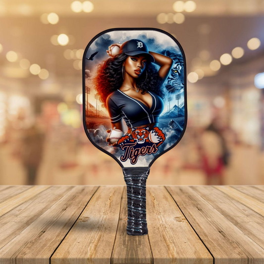 Detroit Tigers - Bat Girl Tresea - Pickleball Paddle