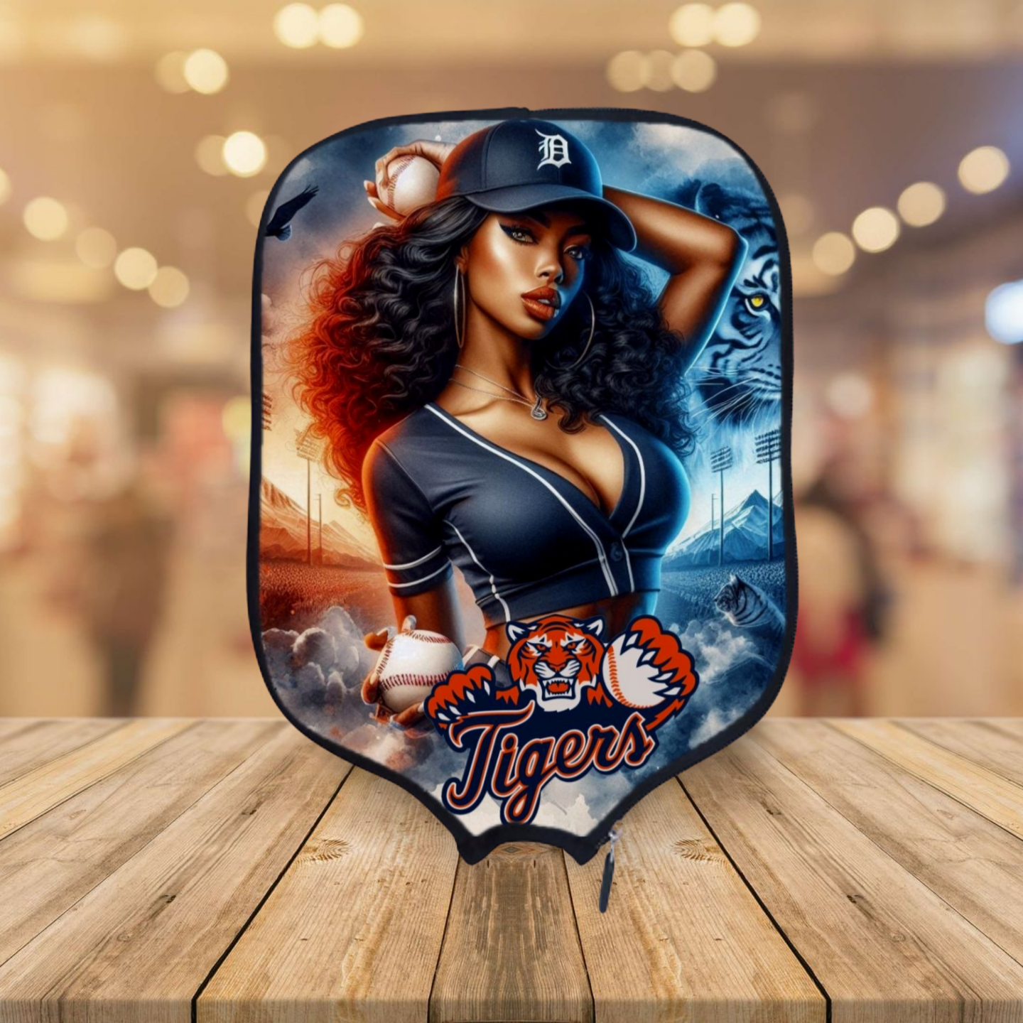 47 Cubierta de paleta Ronin/Tigre blanco Pickleball 