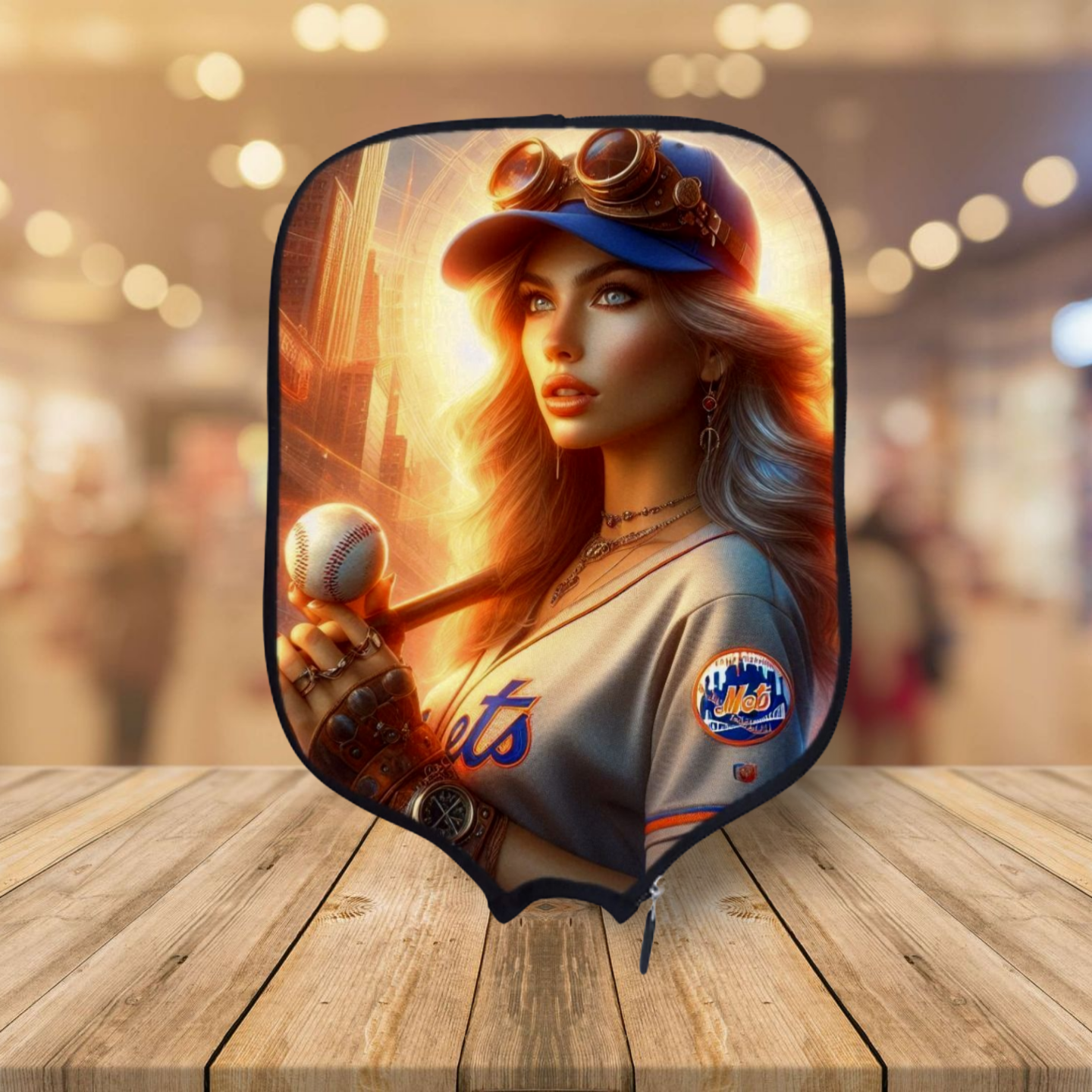New York Mets - Bat Girl Helena - Pickleball Paddle Cover