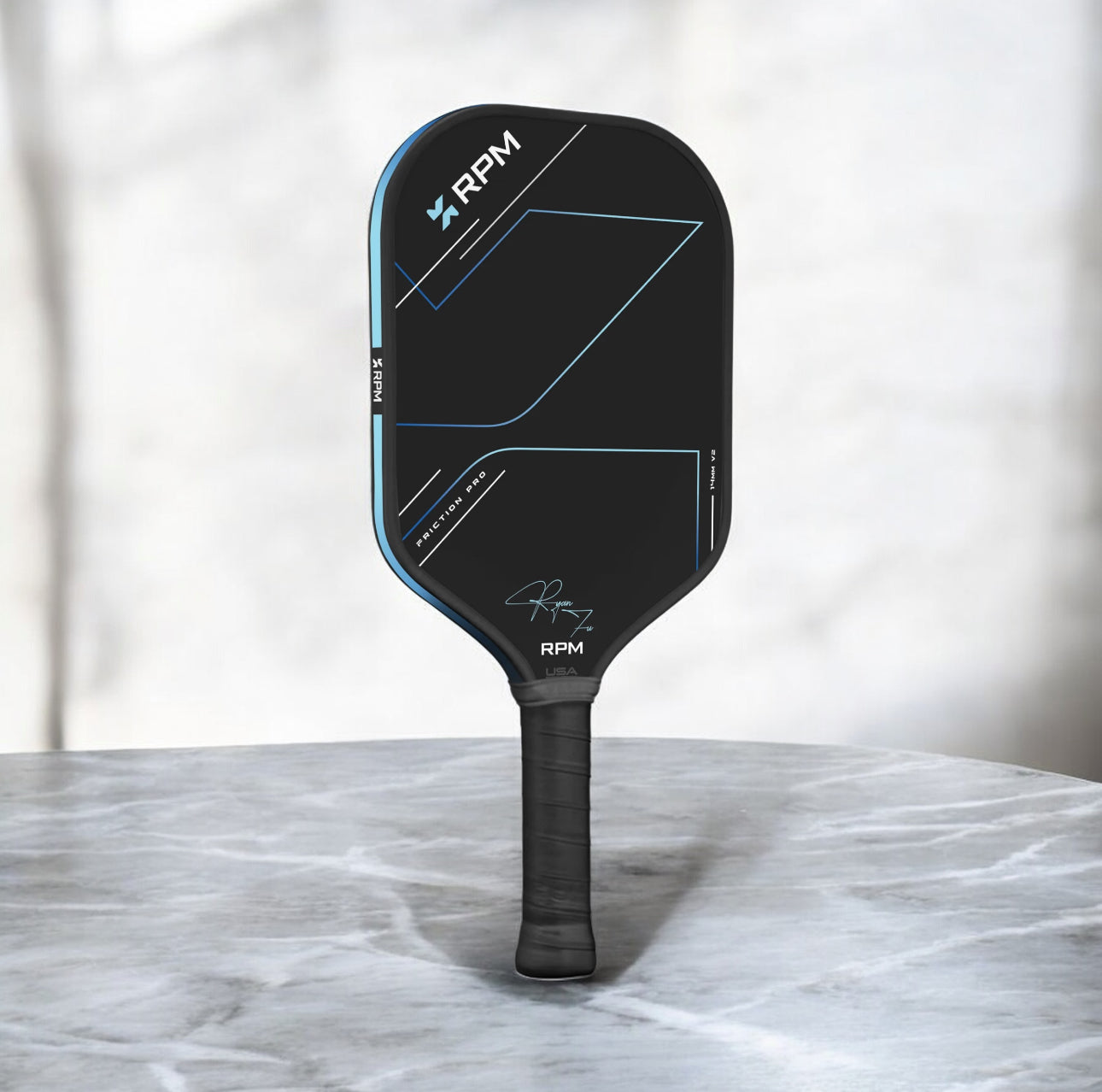 RPM FRICTION V2 PRO 14MM ELONGATED RYAN FU SIGNATURE Pickleball Paddle