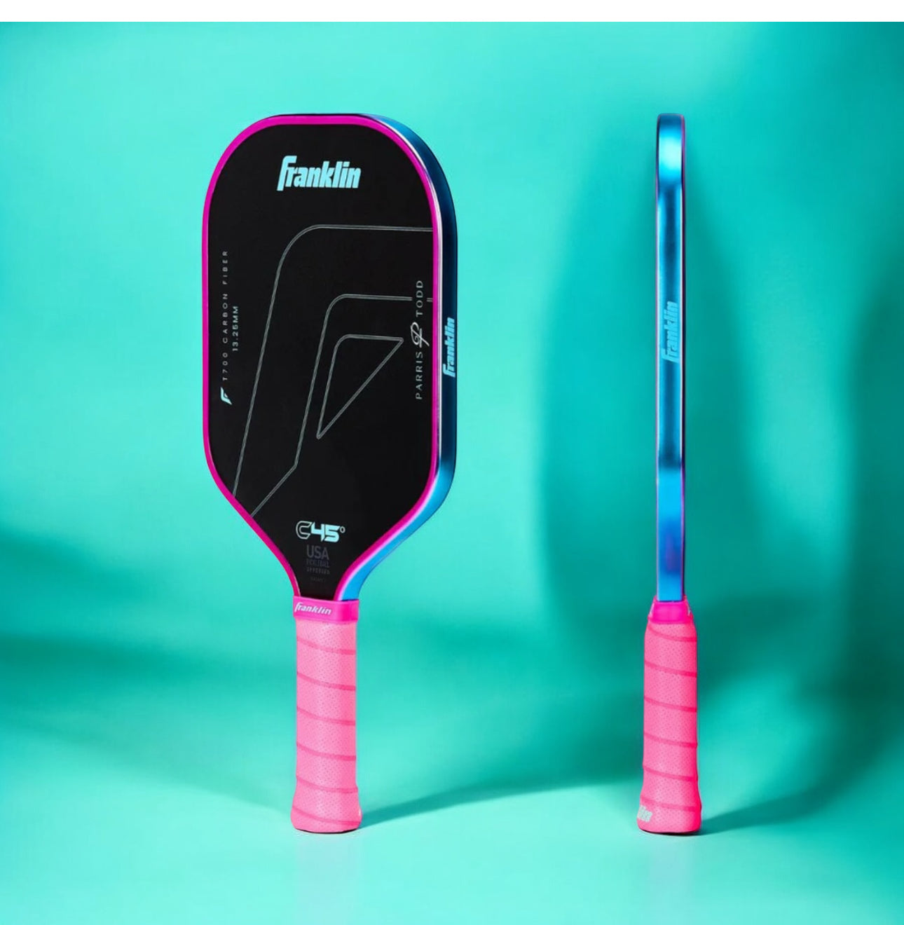 Franklin Parris Todd C45° Series - 13.25MM Pink/Blue Pickleball Paddle