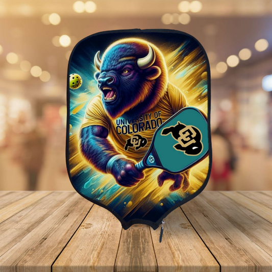 Colorado Buffaloes Pickleballer - Pickleball Paddle Cover