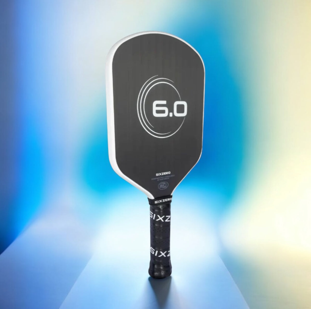 6.0 Six Zero Infinity Edgeless White Double Black Diamond Control Pickleball Paddle