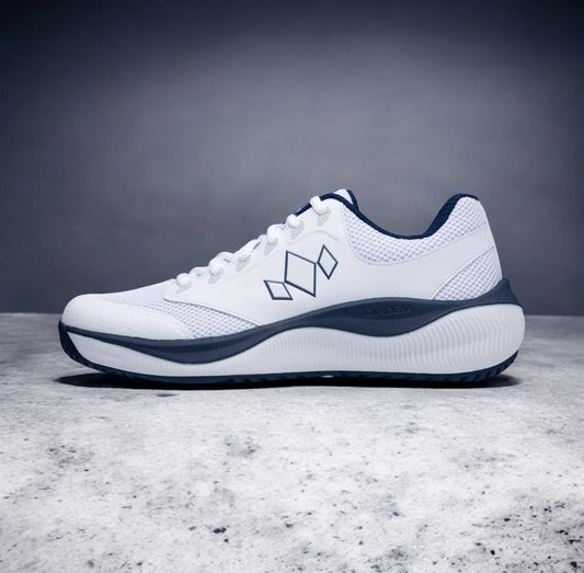 Diadem Court Flo Pickleball Shoes White Navy Unisex