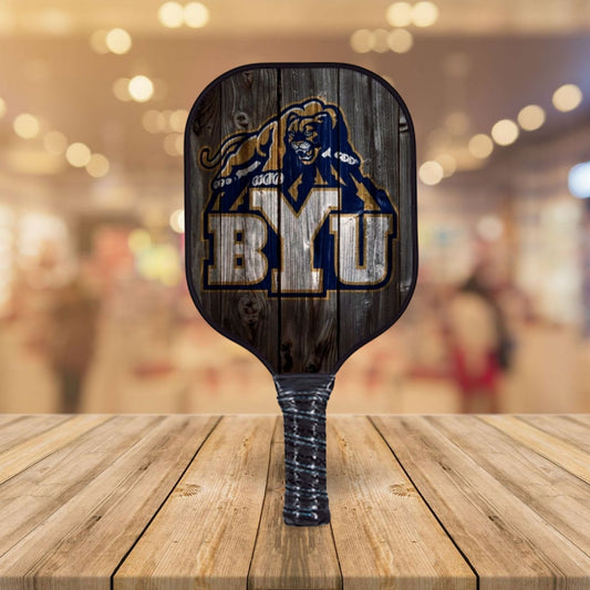 BYU Woodgrain Pickleball Paddle