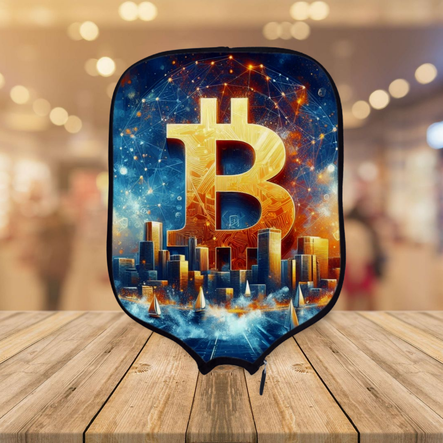 Bitcoin Dreams - Crypto Currency - Pickleball Paddle Cover