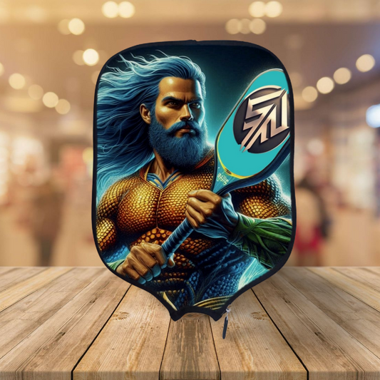 Poseidon God of The Sea - Ancient Gods Collection - Pickleball Paddle Cover