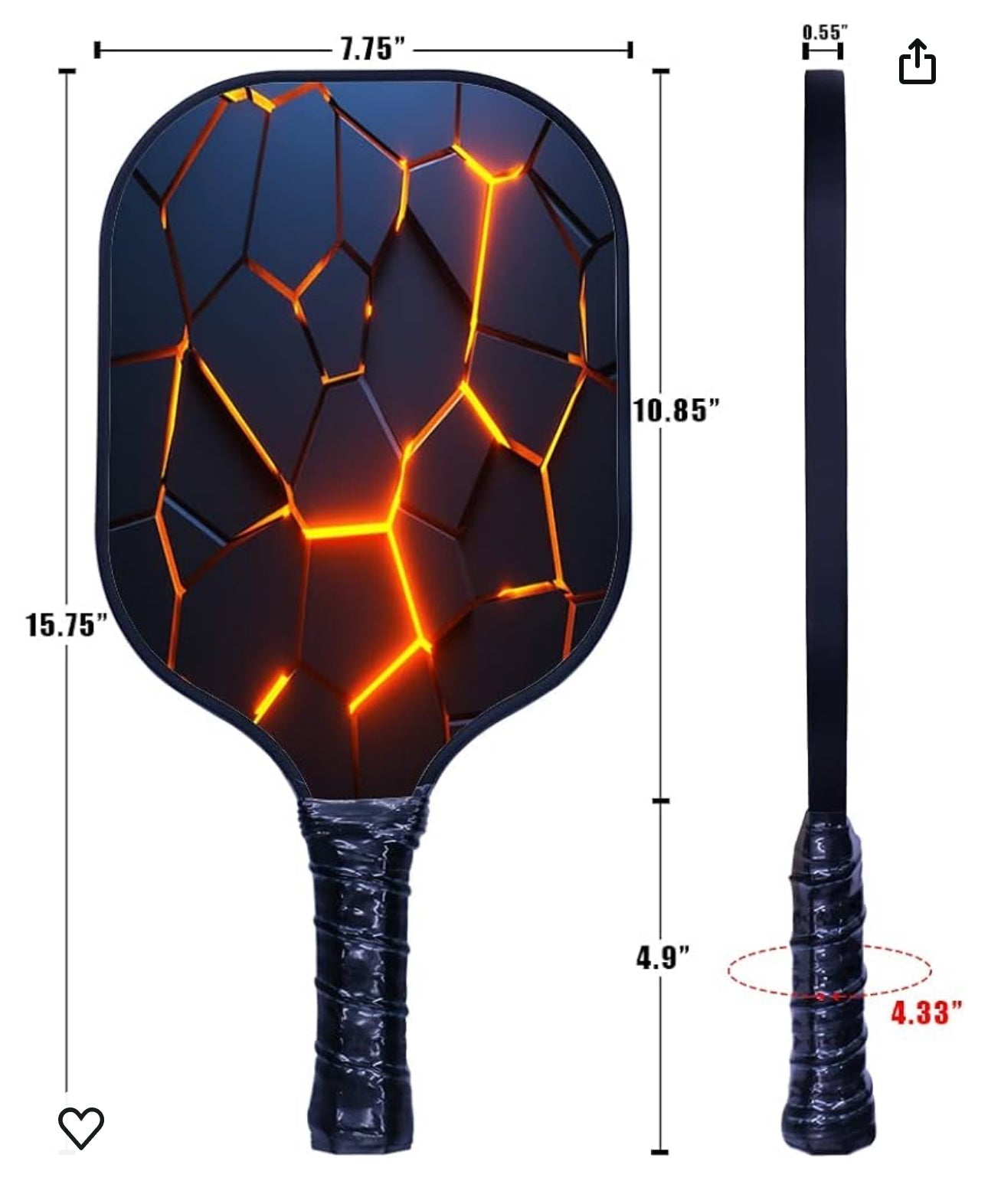 Atlanta Braves - Tomahawk Splash - Pickleball Paddle