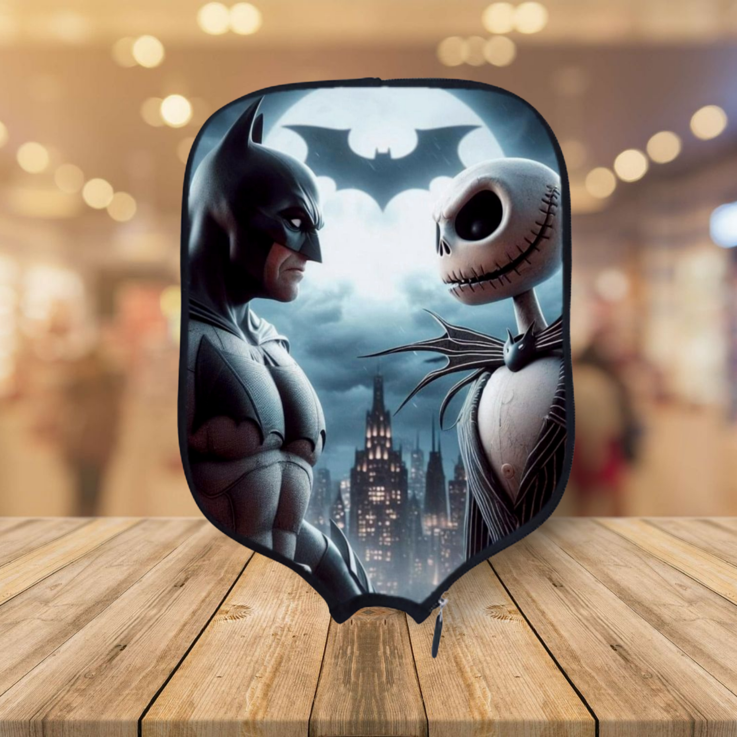 Jack Skellington VS Batman - Pickleball Paddle Cover