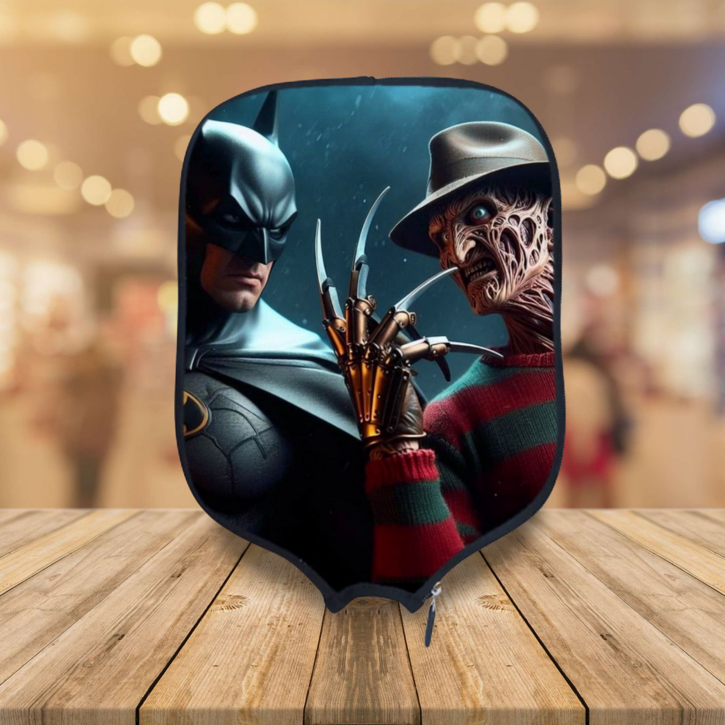 Freddy Krueger VS Batman - Pickleball Paddle Cover