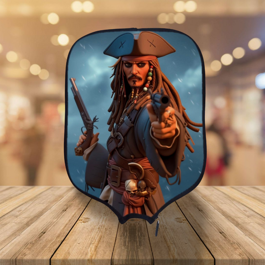 Pirates Of The Caribbean  - Jack Sparrow - Pickleball Paddle Cover