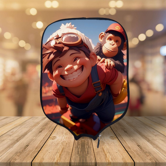 Speed Racer - Spritle and Chim-Chim - Pickleball Paddle Cover