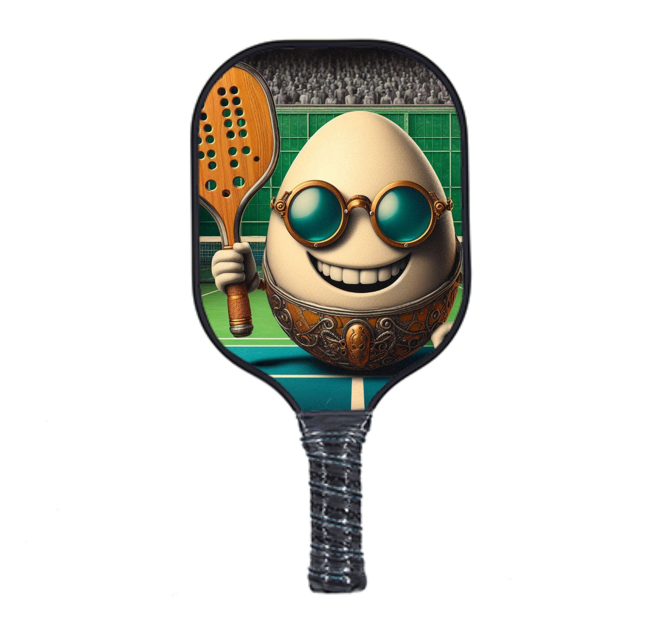 Mr. Poached - Double Artwork - Poach:-When playing doubles, a poach is to cross over into your partner’s side of the court to hit a shot.