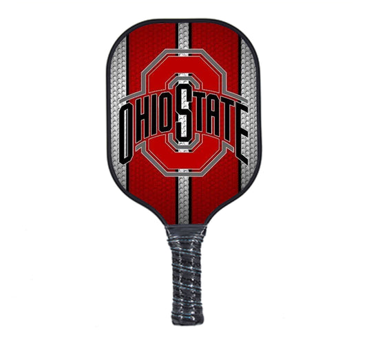 Ohio State Red Strip - Pickleball Paddle