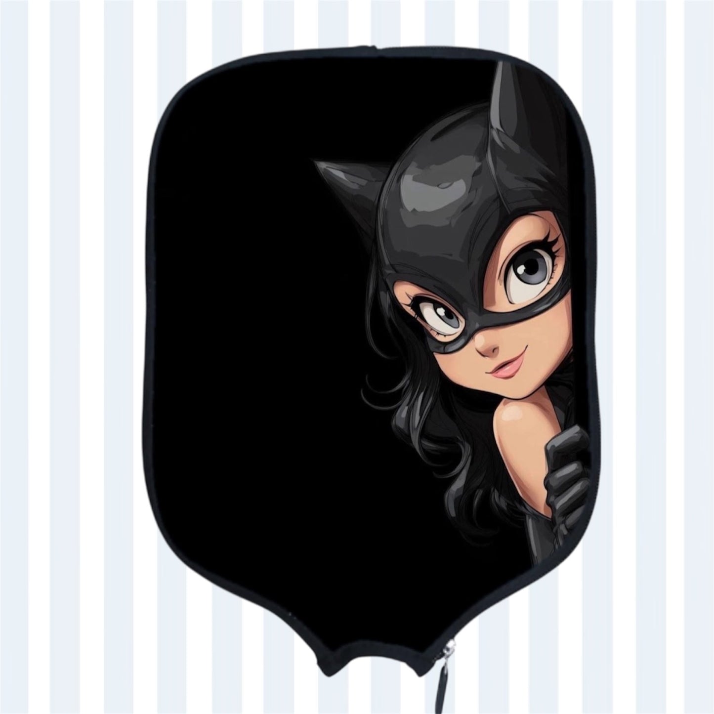 Catwoman Side Look - Pickleball Paddle Cover