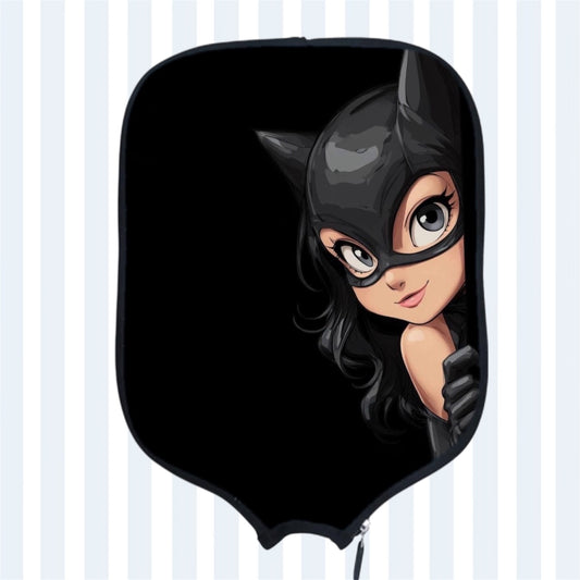 Catwoman Side Look - Pickleball Paddle Cover