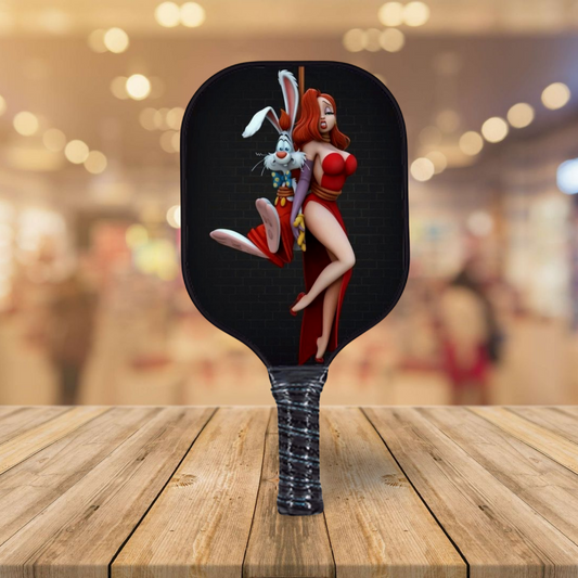Jessica and Roger Rabbit - Pickleball Paddle